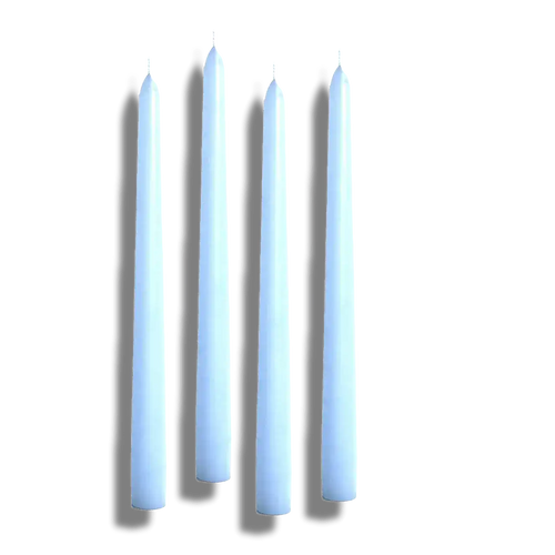 12" Unscented Taper Colored Candles - 4 pcs - MAIA HOMES