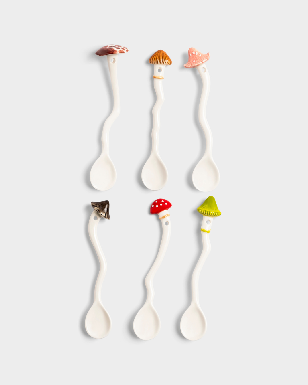 6 Set Mushroom Spoons