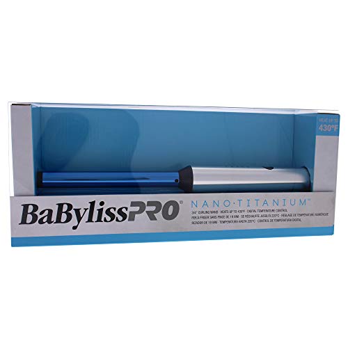 BaBylissPRO Nano Titanium Curling Wand, 3/4" Professional Hair Wand Curling Iron for Long Lasting Curls, Creates the Perfect Curls for All Hair Types