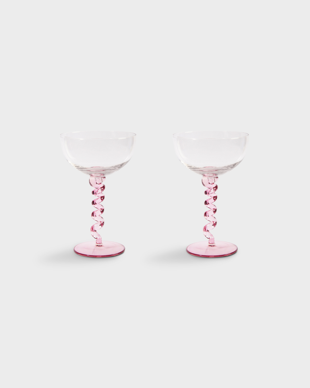 2 Set Pink Coupe Spiral